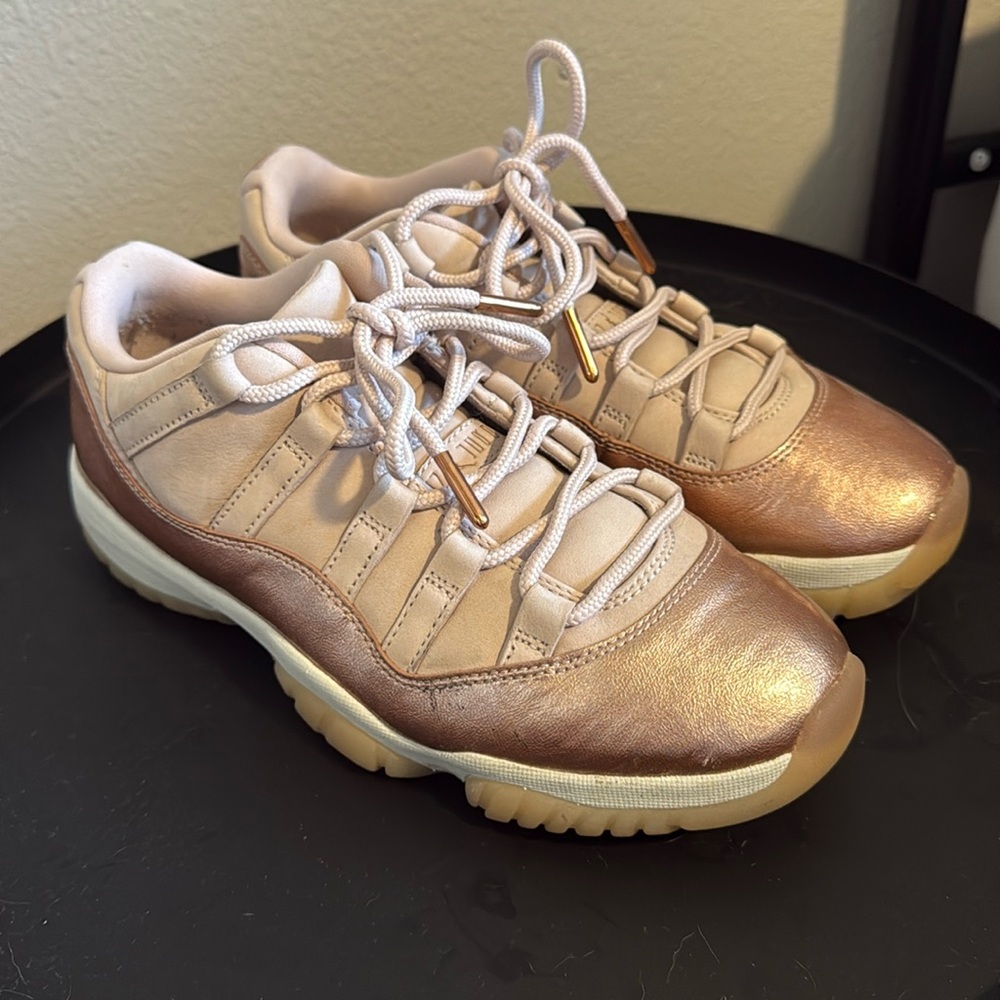 Women’s Air Jordan “11 Retro Low” - Rose Gold Size 8